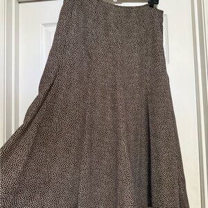 Emma James Black and White A-Line Skirt